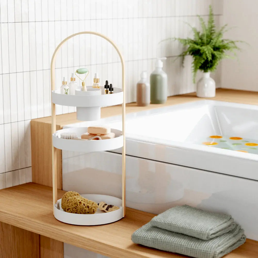 Bellwood 3-Tier Cosmetic Organizer QleoQubo