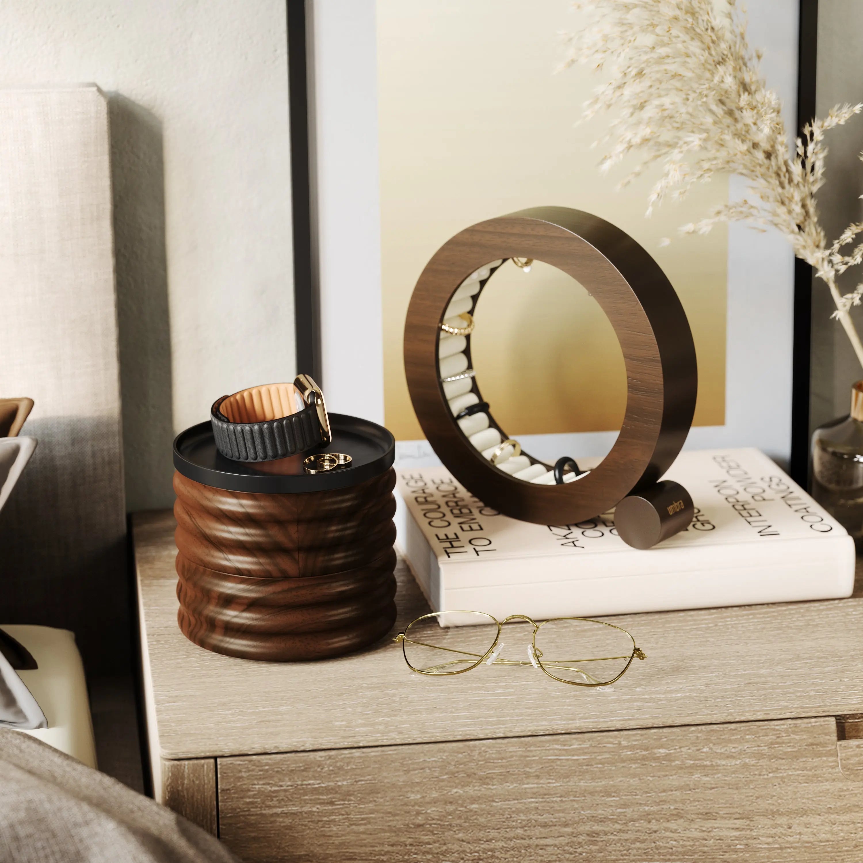 Tesora Wood Jewelry Box QleoQubo