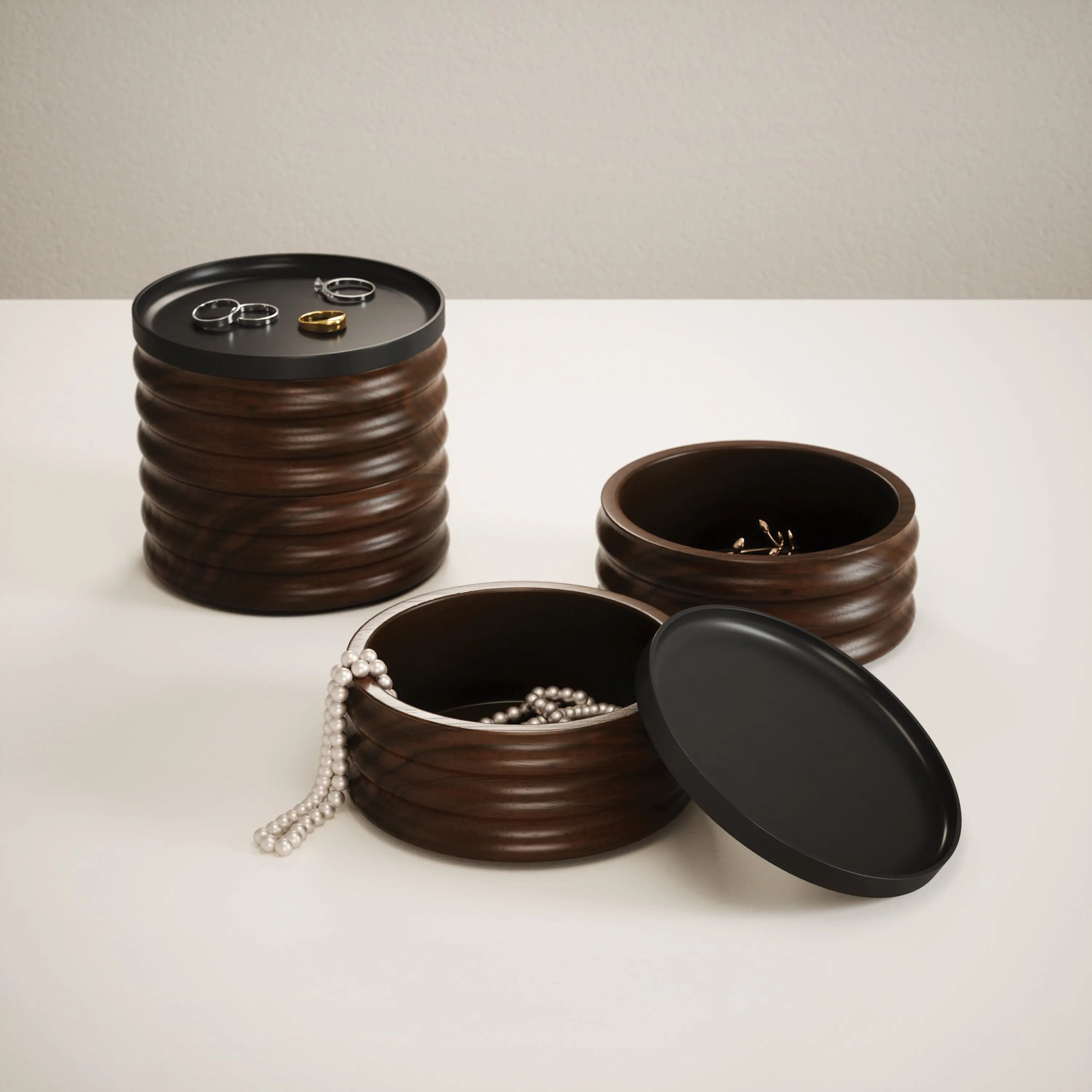 Tesora Wood Jewelry Box QleoQubo