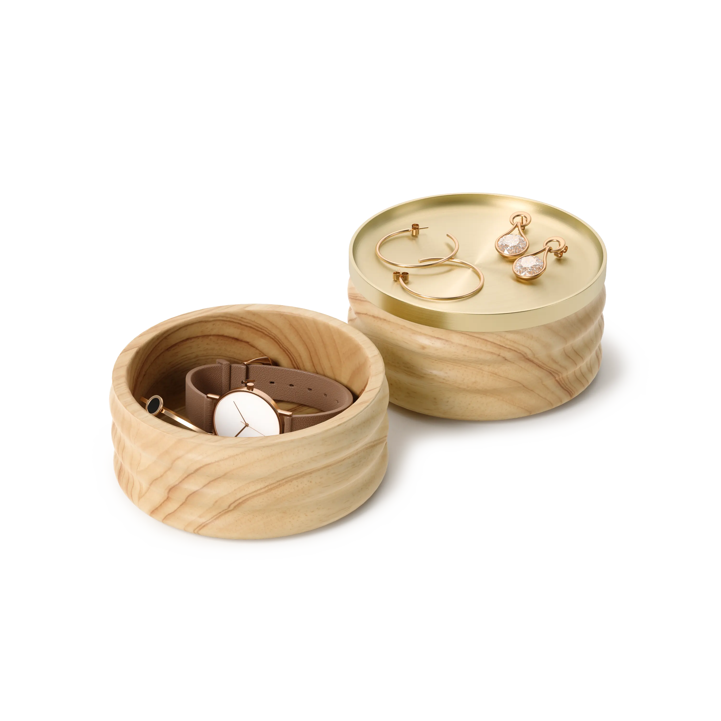 Tesora Wood Jewelry Box QleoQubo