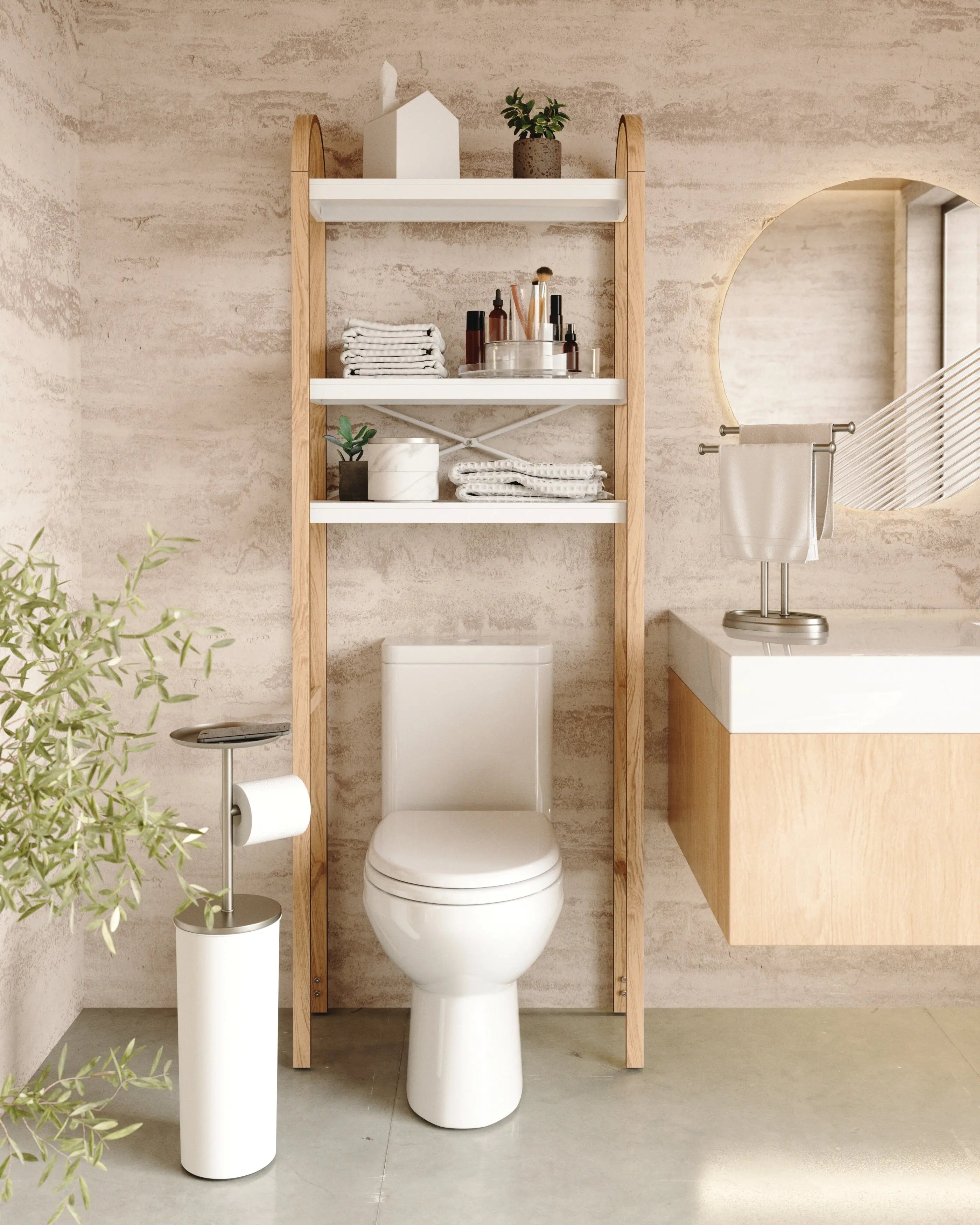 Portaloo Toilet Paper Stand and Storage QleoQubo